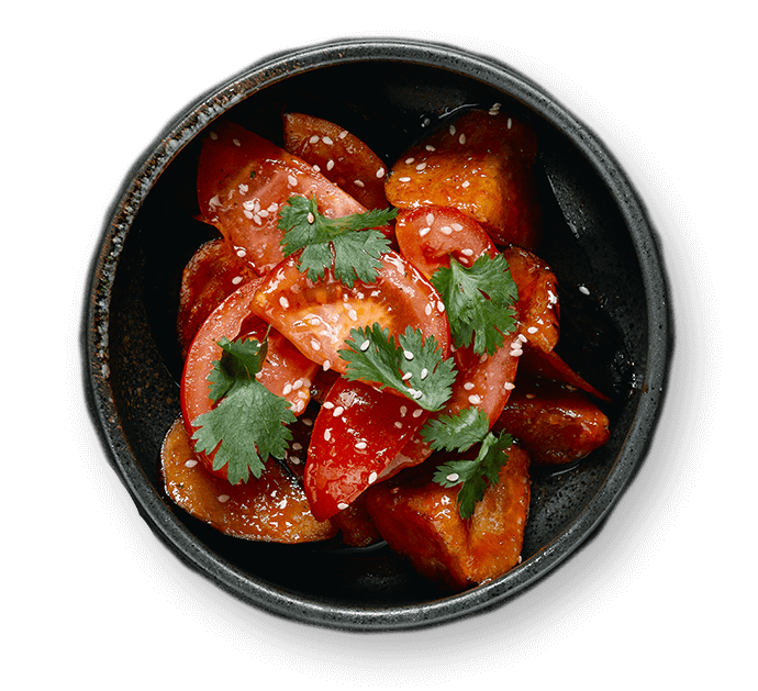Рецепт баклажаны в крахмале с помидорами